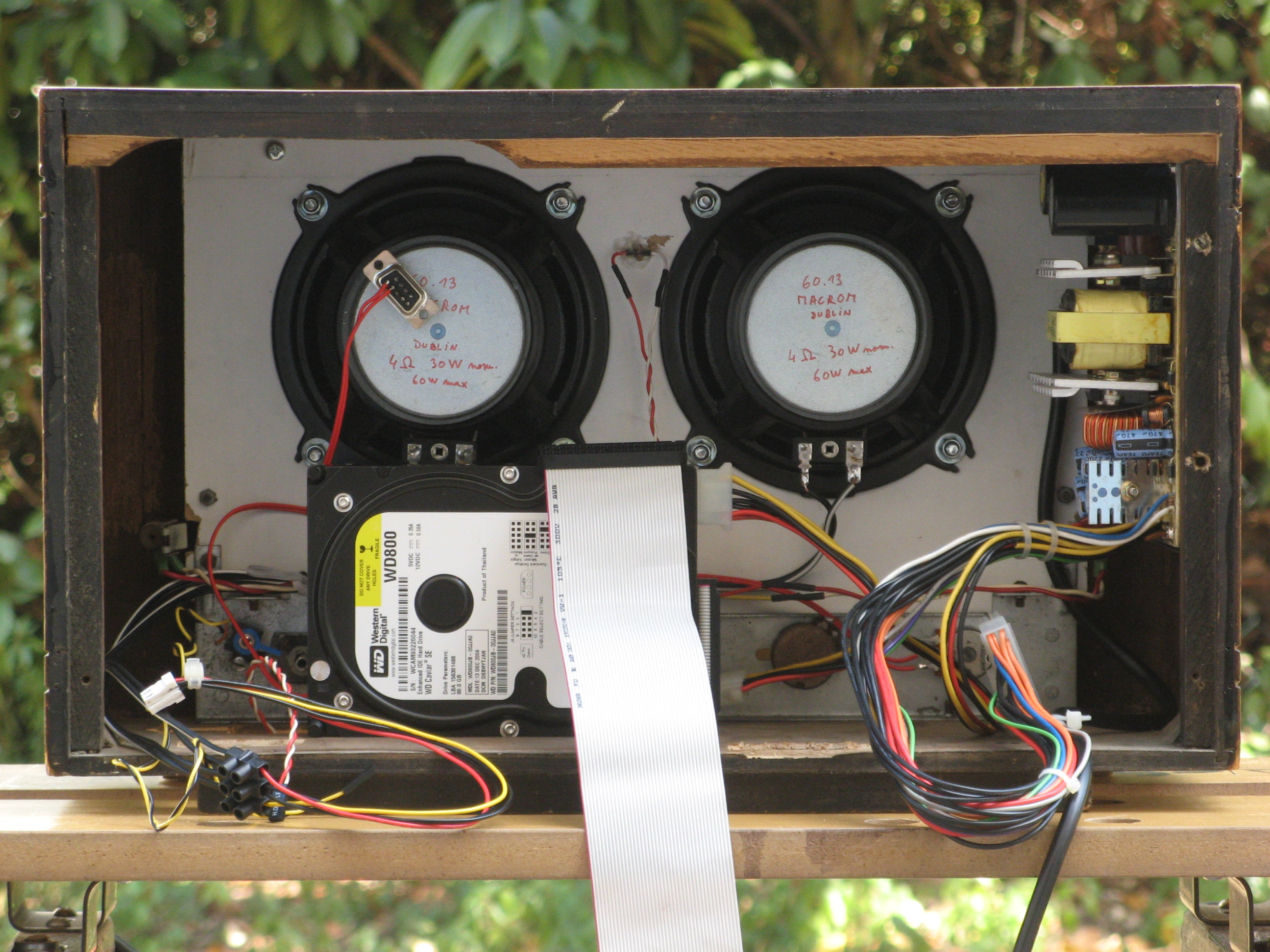 Hard disk drive in place