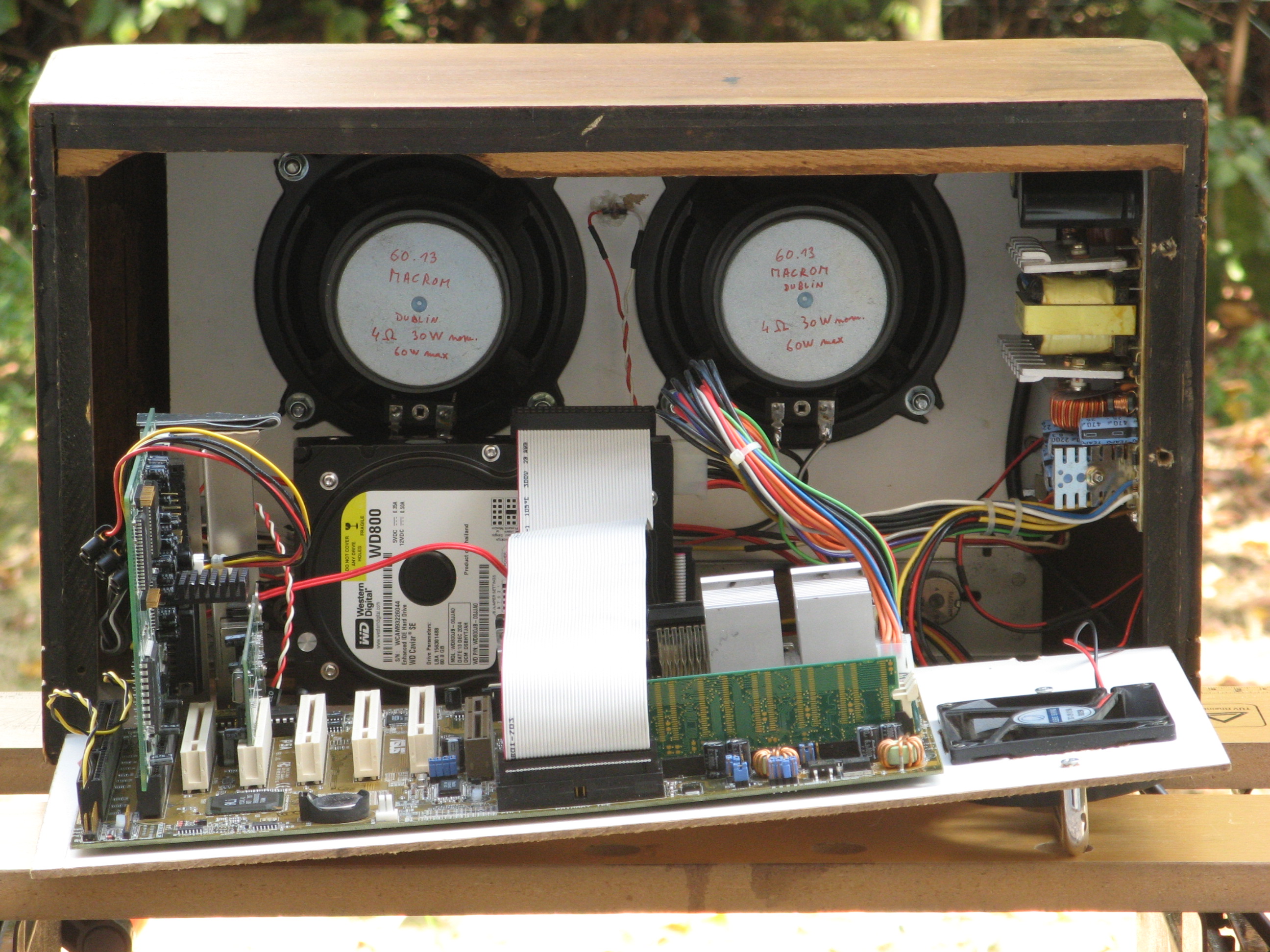 Motherboard wired and ready to close